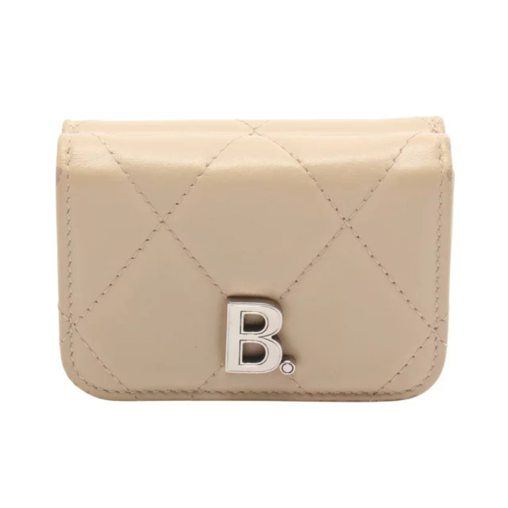 Balenciaga Touch Wallet Tri fold Leather Beige Cream
